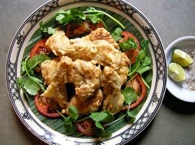 カエルの衣揚げ